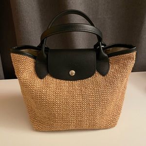 Longchamp straw tote